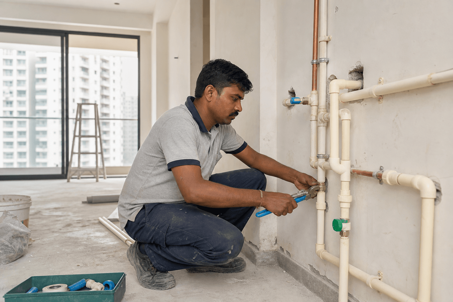 Professional plumbing installation